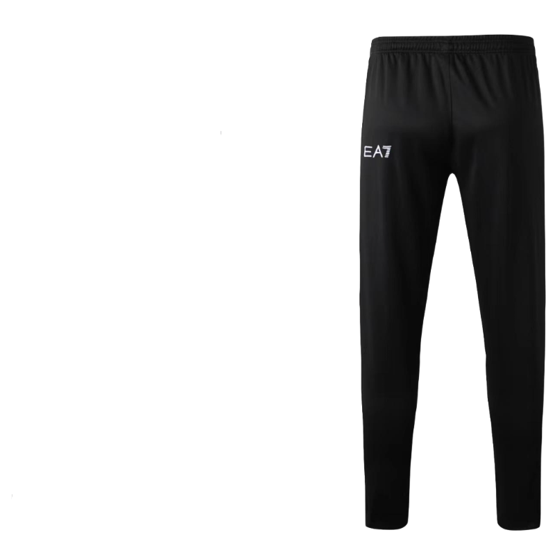 A 2324 semi-La Naples black training sportswear autumn and winter long zipper embroidered football jersey trousers set
