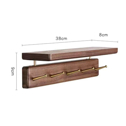 P black walnut hat rack
