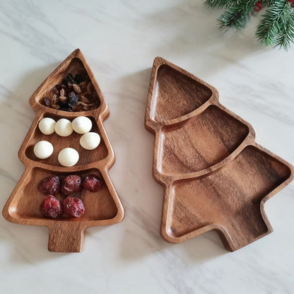 طبق وجبات خفيفة على شكل شجرة عيد الميلاد، طبق فواكه منزلي، طبق زينة حديقة عيد الميلاد
