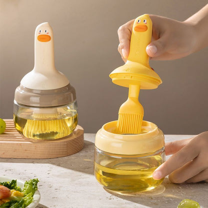 A silicone oil brush set