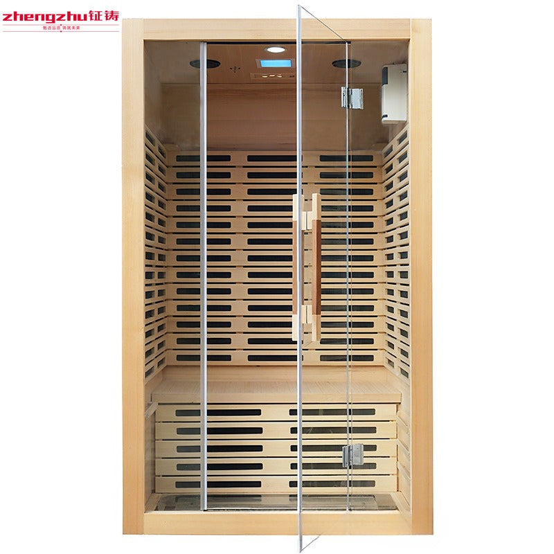 A steam room light wave energy