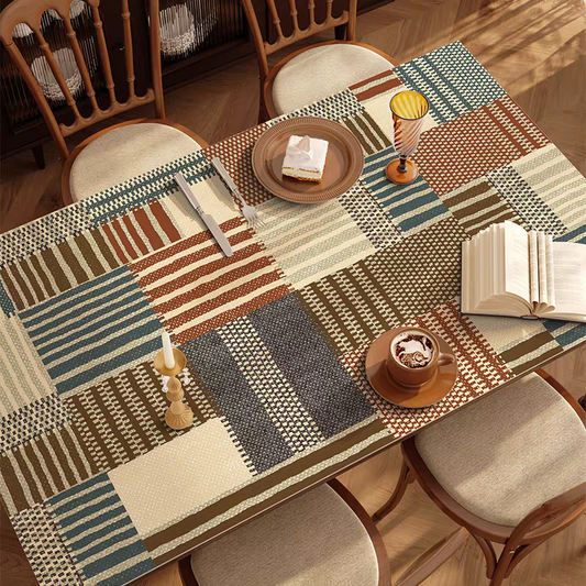 [1595 people praise] American dining table mat, leave-in oil-proof, waterproof and anti-scalding advanced pvc mat, desktop protective mat, tablecloth, coffee table tablecloth - Mixbatch