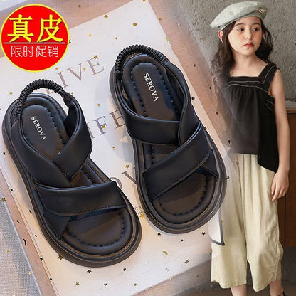 P new summer children's sports non-slip soft sole versatile beach shoes girls fashion