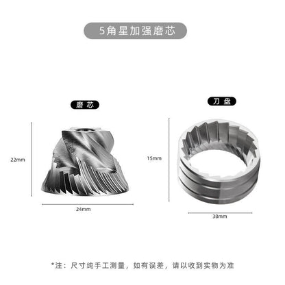 【Stainless steel grinding core】Six Adjustable Coffee Grinder, Hand Crank Coffee Grinder, Italian Home Users - Mixbatch