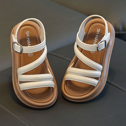 P children's girls sandals students cute versatile foreign style open-toed temperament summer new fashion Korean version of princess sandals