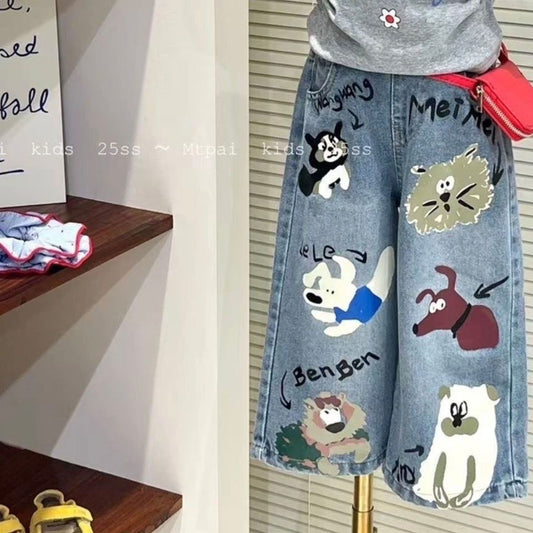 P children's denim trousers