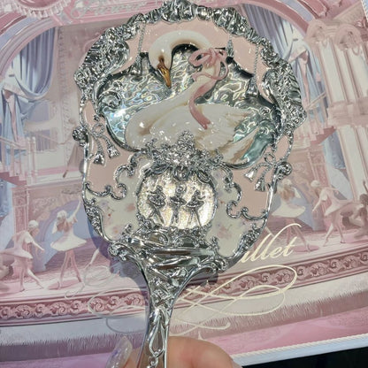 P Swan Ballet Handheld Makeup Mirror