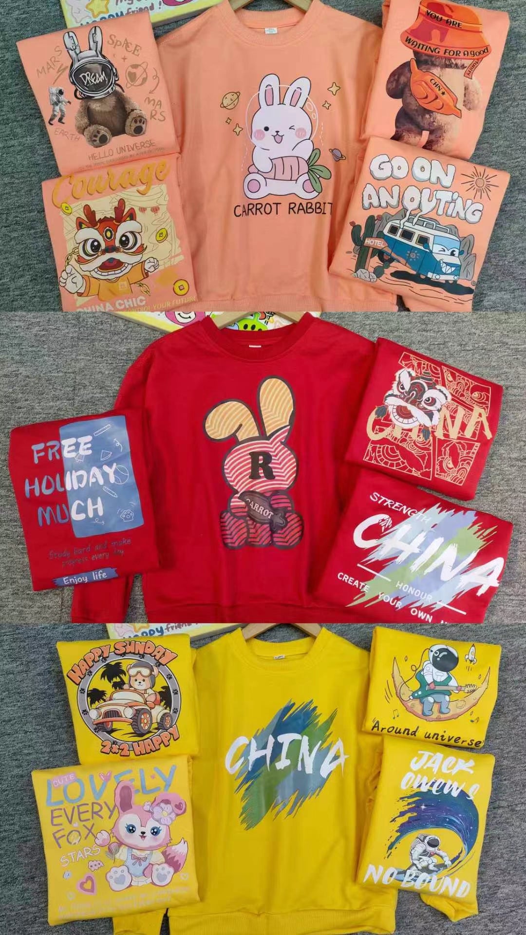 B3-M34    Spring and Autumn cotton New Children's Sweater Children's Long Sleeve Top - Mixbatch