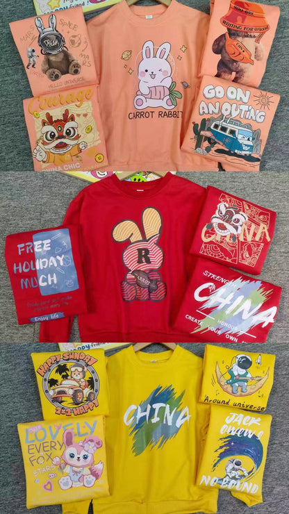 B3-M34    Spring and Autumn cotton New Children's Sweater Children's Long Sleeve Top - Mixbatch