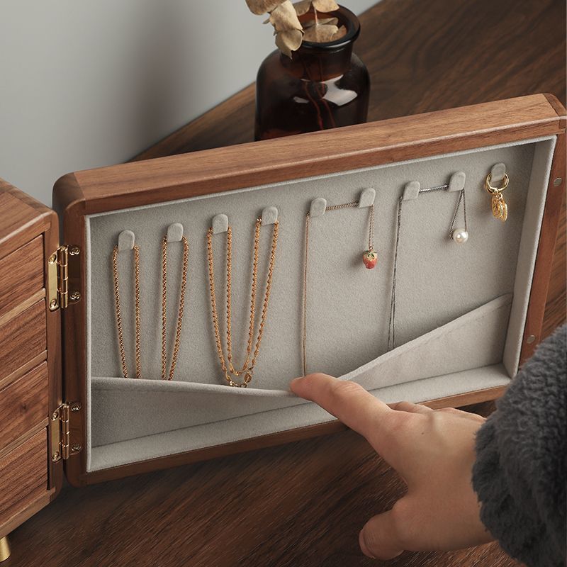 P Walnut Jewelry Box Jewelry Storage Box