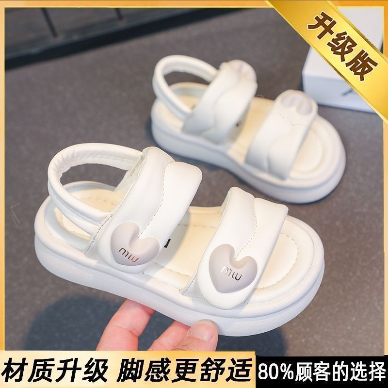 P new soft-soled sports beach shoes summer middle-aged and older children, foreign-style princess students, ultra-light explosion