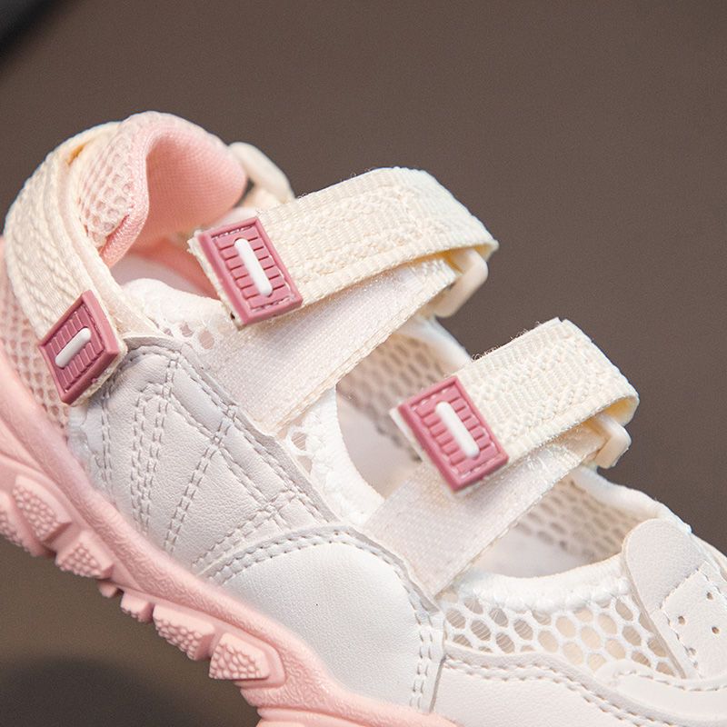 P New Summer Hollow Baotou Princess Medium and Older Children Soft Sole Non-slip Children's Sports Girls Shoes