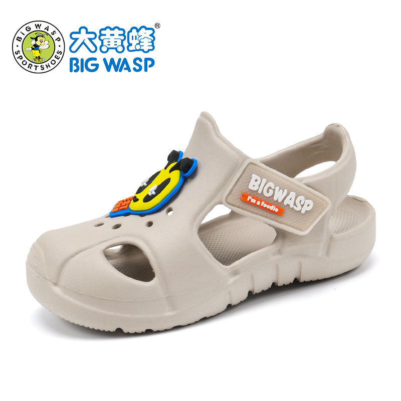 P bumblebee children's sandals men's and women's bag head sandals summer middle and small children's foot protection beach shoes lightweight baby cool slippers
