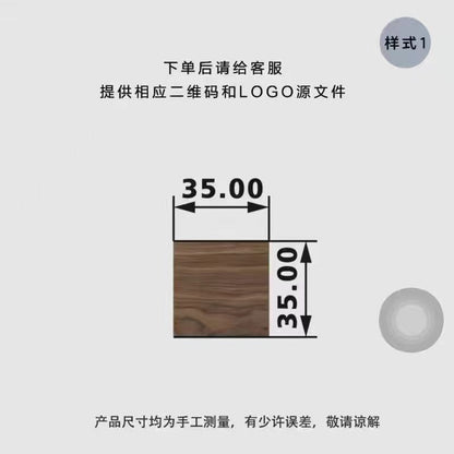 P solid wood creative photo ins desktop business card base