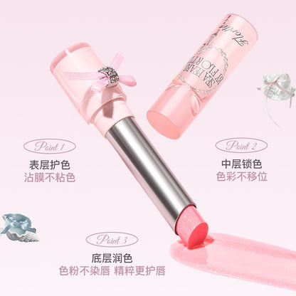 P flower Loria glass sea powder tube series solid lip gloss mirror lip glaze