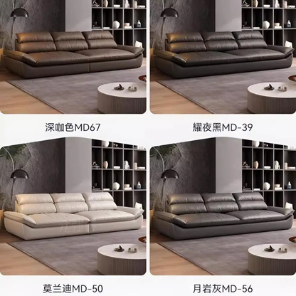 意式轻奢帆船直排现代极简约真皮懒人整套 - Mixbatch