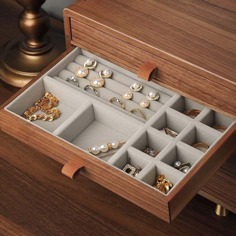 P Walnut Jewelry Box Jewelry Storage Box