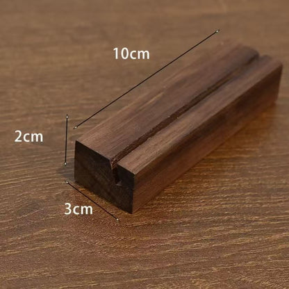 P green cedar solid wood black walnut simple ornament business card holder