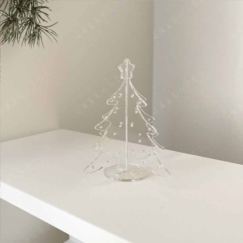 P Christmas tree acrylic jewelry storage