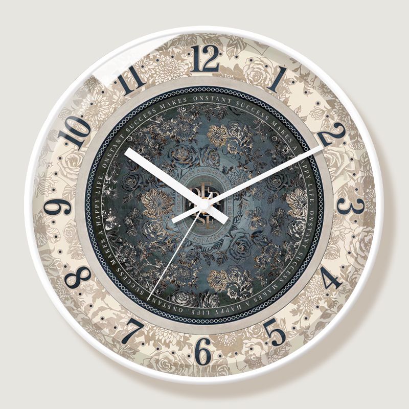 [7819 people's collection] French classical light luxury living room clock hanging wall modern home retro restaurant 2024 new decorative art clock - Mixbatch