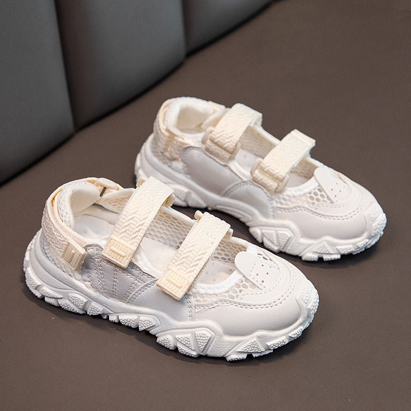 P New Summer Hollow Baotou Princess Medium and Older Children Soft Sole Non-slip Children's Sports Girls Shoes