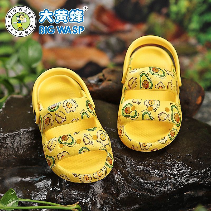 P bumblebee children's sandals men's and women's bag head sandals summer middle and small children's foot protection beach shoes lightweight baby cool slippers
