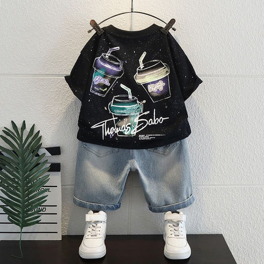 P summer short-sleeved T-shirt