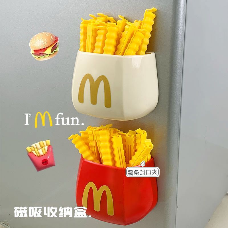 P Magnetic storage box sealing clip
