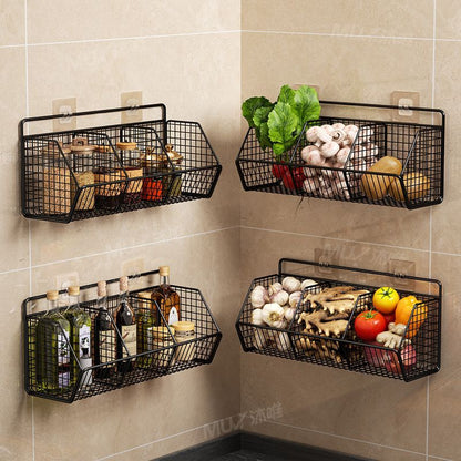 P wall-mounted storage rack