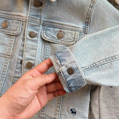P children's denim Korean version children's new spring and autumn tops baby children's jackets spring and autumn clothes
