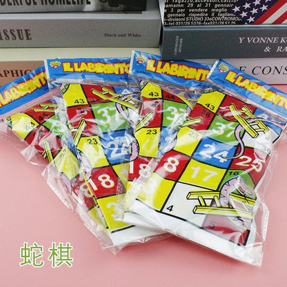 P Snake Ladder Chess Snake Chess 3D Snake and Ladder Games Chess Folding Board Children's Chess Toys