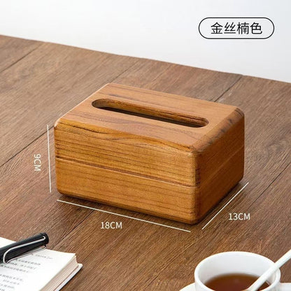 P Solid wood  tissue box Sycamore wood