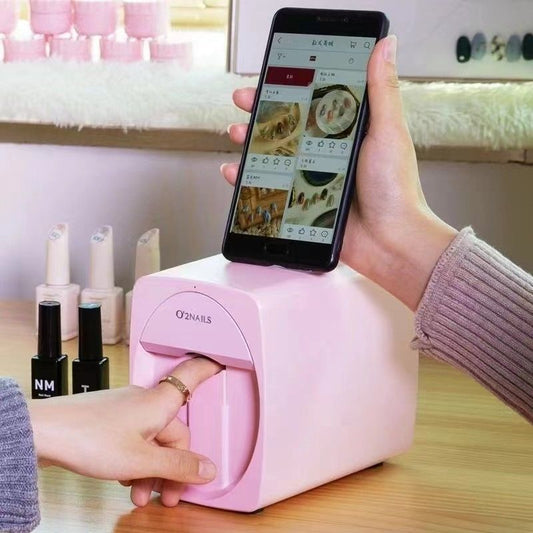 [Portable Nail Art Machine] Professional Smart Nail Art Painting Machine Portable Smart Painting Master Mini Small Nail Printer Self-Service M1