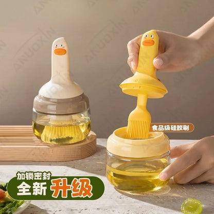 A silicone oil brush set