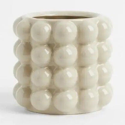 P ceramic flower pot ornament