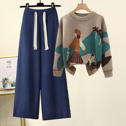 P Women's Knitted Suit