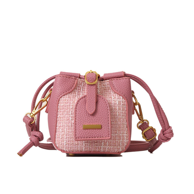 P new mini foreign style child baby oblique straddle bag baby boomer Internet celebrity fashion princess portable girl bag tide - Mixbatch