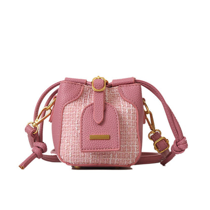 P new mini foreign style child baby oblique straddle bag baby boomer Internet celebrity fashion princess portable girl bag tide - Mixbatch