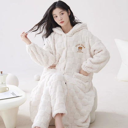P winter plush pajama set