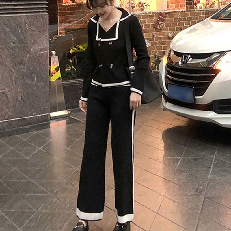 A women's knitted suit