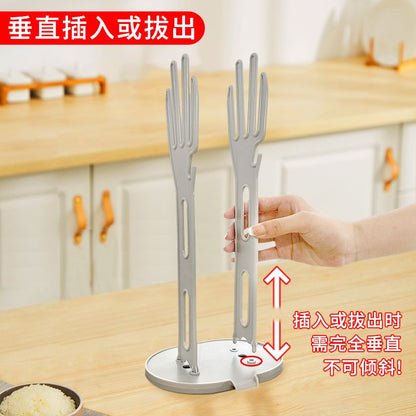 P gloves drain storage rack
