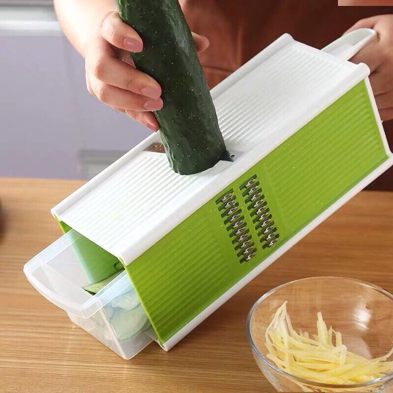Multifunctional vegetable cutter, vegetable cutter, shredded artifact, grater, shredded potato cutter, shredded slice. - Mixbatch
