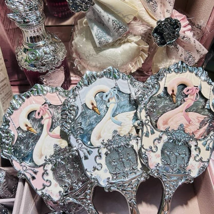 P Swan Ballet Handheld Makeup Mirror