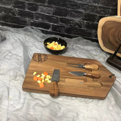 A Acacia wood cutting board cutting board fruit complementary food chopping board cutting board household pizza bread steak kitchen portable
