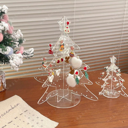 P Christmas tree acrylic jewelry storage