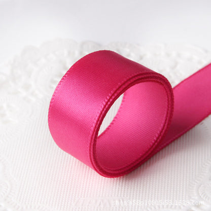 A rose red polyester webbing ribbon ribbon spot ribbon packaging gift box special bouquet bow 25 yards/roll MOQ: 50 ROLL - Mixbatch