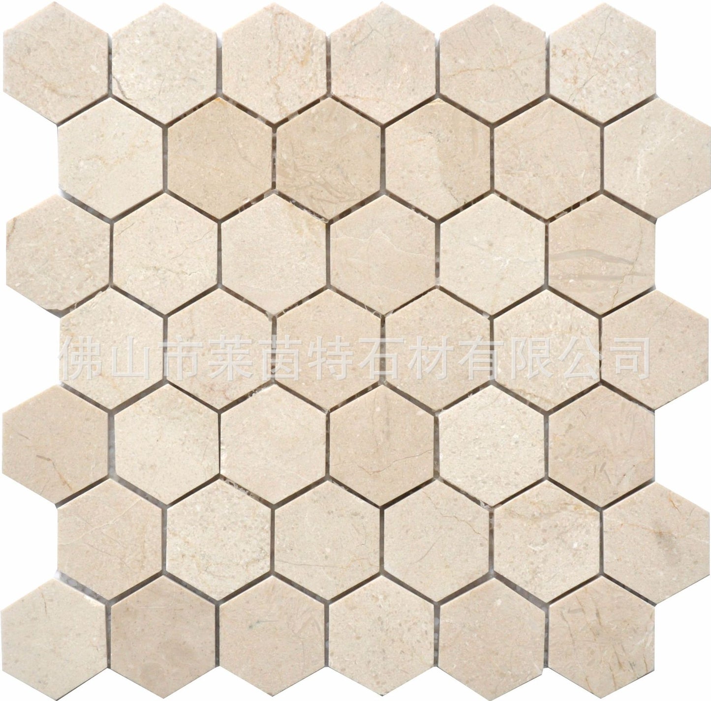 A natural marble mosaic hexagonal brick bathroom wall brick