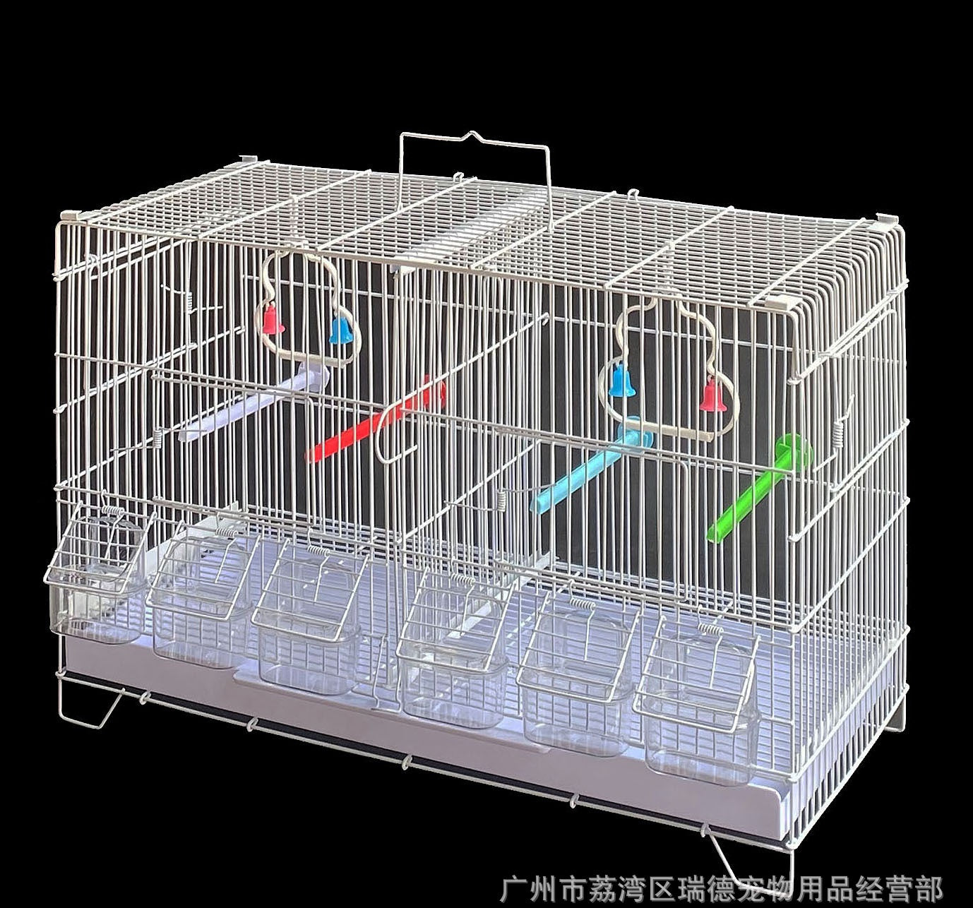 A bird cage, parrot cage, blind date cage with net, large breeding cage, tiger skin, peony, Xuanfeng universal group cage, wrought iron cage - Mixbatch