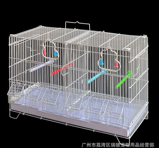A bird cage, parrot cage, blind date cage with net, large breeding cage, tiger skin, peony, Xuanfeng universal group cage, wrought iron cage - Mixbatch