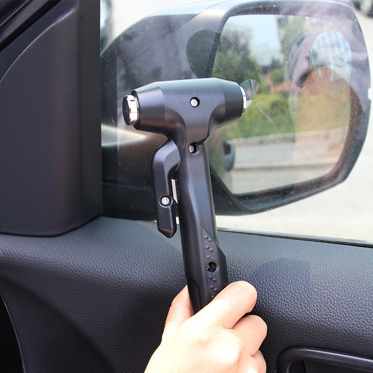 A metal safety hammer